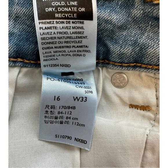 Denizen From Levi’s Denim Shorts - Size 16 / 33 - Picture 6 of 10